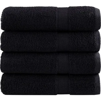 Utěrka Premium ručníky SOLUND 4 ks černé 70 x 140 cm 600 g/m² IM_137429
