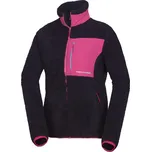 NORTHFINDER Dámská fleecová mikina MI-4816OR Velikost: L, Barva: černá-purpurová