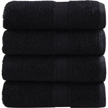 Utěrka Premium ručníky SOLUND 4 ks černé 30 x 50 cm 600 g/m² IM_137423
