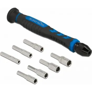 Šroubovák Delock Sada šroubováků, 8 kusů, externí šestihranná dutá hřídel, 2,5 - 5,5 mm