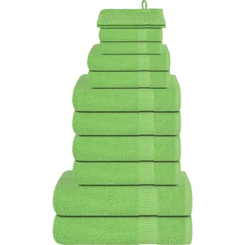 Utěrka 12dílná sada ručníků FROGN jablkově zelená 360 g/m² IM_137110