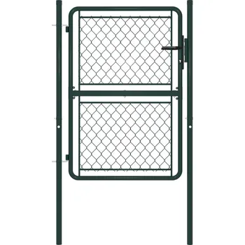 Zahradní branka ocelová 100 x 150 cm zelená IM_144405