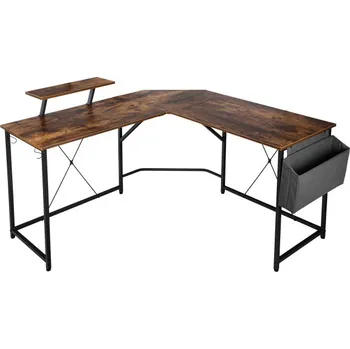 Psací stůl Rohový kancelářský stůl AMORA Rustic