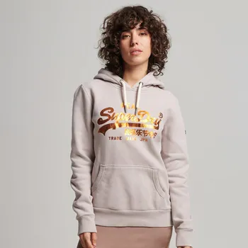 Dámská mikina Dámská Mikina SUPERDRY VINTAGE EMBELLISHED HOODIE W2011826A8RH – Růžová XL