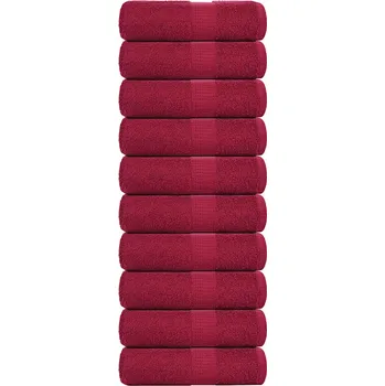 Utěrka Ručníky na mytí FROGN 10 ks bordó 30x30 cm 360 g/m² IM_136730