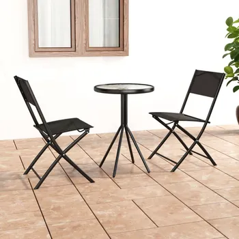 3dílný bistro set ocel černý IM_318765