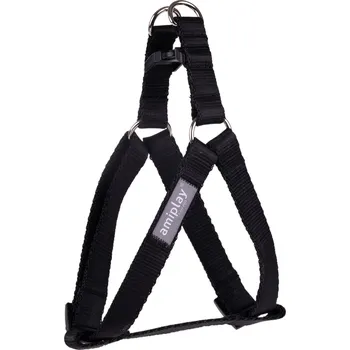 Postroj pro psa Nastavitelný postroj pro psa POPPY STEP IN černá velikost S, M, L, XL Rozměr: S - 20-35x1,5 cm