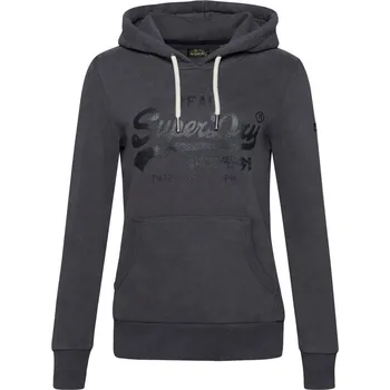 Dámská mikina Dámská Mikina SUPERDRY VINTAGE EMBELLISHED HOODIE W2011826A00Q – Šedá XS