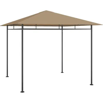 Zahradní altán Altán 3 x 3 x 2,7 m taupe 180 g/m² IM_313919