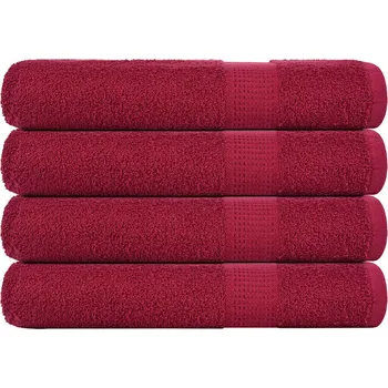 Utěrka Ručníky FROGN 4 ks bordó 100x200 cm 360 g/m² IM_136747