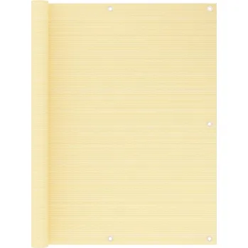 Stínicí technika Balkonová zástěna béžová 120 x 500 cm HDPE IM_310918