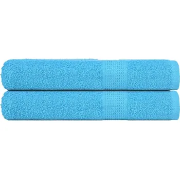 Utěrka Saunové osušky FROGN 2 ks tyrkysové 80x200 cm 360 g/m² IM_136983