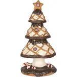 Vánoční dekorace figurka velkého stromečku s polevou II. – 22x43 cm