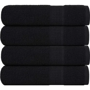 Utěrka Ručníky do sprchy FROGN 4 ks černé 70 x 140 cm 360 g/m² IM_136954