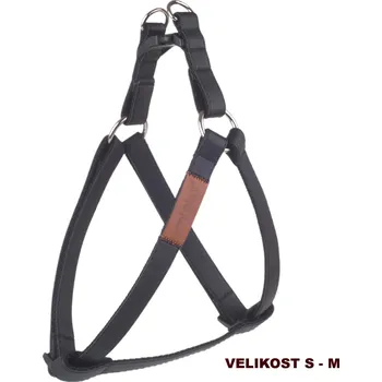 Postroj pro psa Nastavitelný postroj pro psa PARIS STEP IN černá velikost S, M, L, XL Rozměr: S - 20-35x1,5 cm
