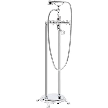 Vodovodní baterie Volně stojící vanová baterie nerezová ocel 99,5 cm stříbrná IM_145093