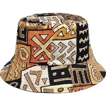 Klobouk Rybářský klobouk polyesterový s hnědým vzorem Lehký ochranný klobouk proti slunci Odolná pokrývka hlavy pro rybaření a outdoor