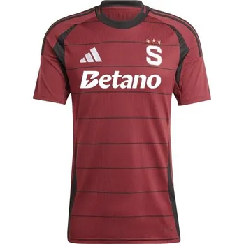 Pánský dres adidas SPARTA PRAGUE 24/25 HOME JERSEY XS Vínová, Bílá, Černá