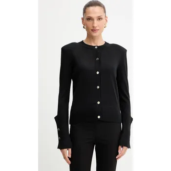 Dámský svetr Vlněný kardigan Simona Corsellini A25CPCRE0201 černá 99X, vel. S