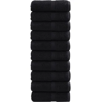 Utěrka Prémiové mycí utěrky SOLUND 10 ks černé 30x30 cm 600 g/m² IM_137421