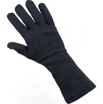 Rukavice Bundeswehr Rukavice pilotní BW aramid/kůže ČERNÉ použité ČERNÁ - BLACK 8,5