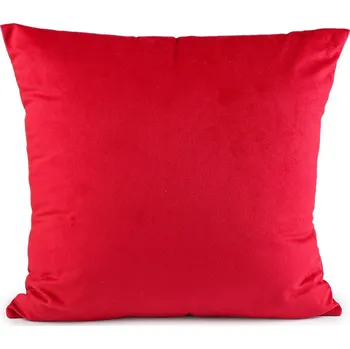 Polštář Velvetový / sametový polštář ve vánočních barvách 40x40 cm Varianta: 5 červená, Balení: 1 ks