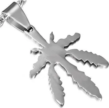 Přívěsek Přívěsek chirurgická ocel, tráva 15 (Chirurgická ocel přívěsky, konopí)