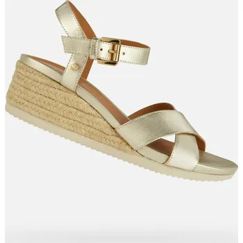 Dámské sandále Geox Dámské Zlaté dámské sandály Geox Ischia Corda Zlatá 35 (2842674)
