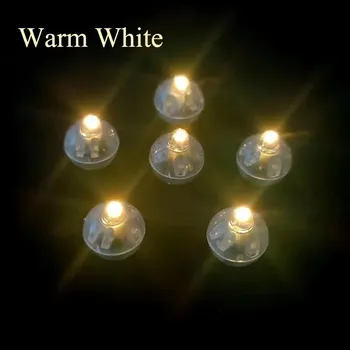 Party dekorace 50 ks Barevná blikající led světýlka do balónků | párty dekorace, led ozdoby - teplá bílá