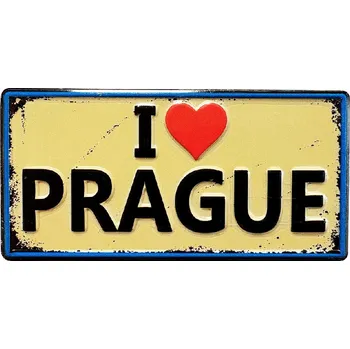 Dekorativní magnet GiftyCity Dekorativní magnet I Love Prague Retro GiftyCity