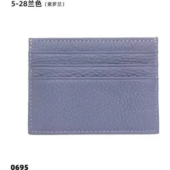 Ledvinka Kožené pouzdro na karty s monogramem – dárek na míru Barva (Varianta): Fialová