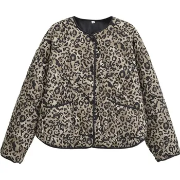 Dámská softshellová bunda Dámská bunda s leopardím vzorem – volný střih, dlouhý rukáv Barva: Leopardí, Velikost: XS