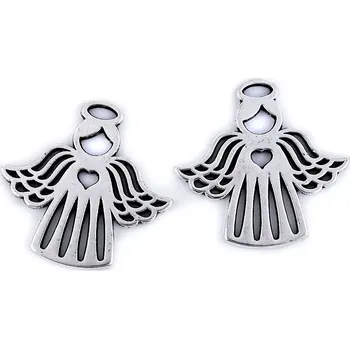 kreativní sada ANDĚL I kovový přívěsek (platina)