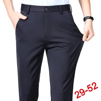 Pánské společenské kalhoty – strečové, klasický střih Velikost: 30, Barva (Varianta): TLK Navy BLUE