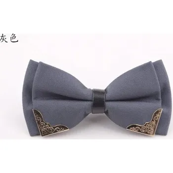 Kravata Elegantní motýlek – pánský doplněk na svatby a večírky Barva (Varianta): Šedá