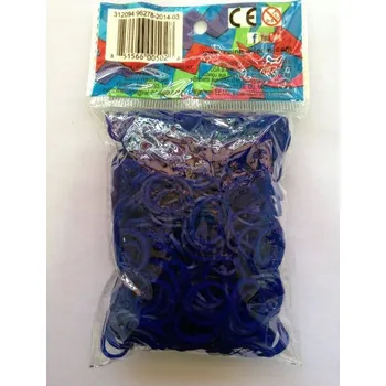 kreativní sada RAINBOW LOOM gumičky MODRÉ NÁMOŘNICKÉ gelové