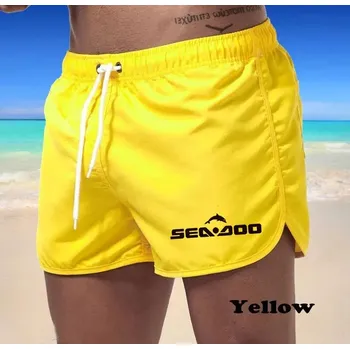 Pánské prodyšné šortky na pláž – sportovní a pohodlné Velikost: 3XL, Barva (Varianta): Žlutá