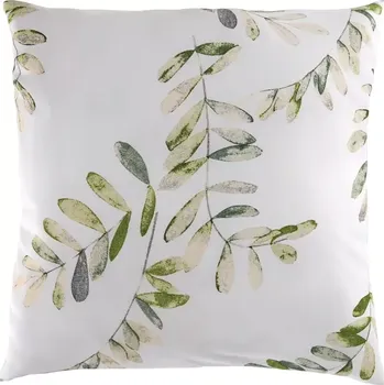 Povlak na dekorativní polštářek Kvalitex Povlak na polštář flanelový Větvička - 40x40cm - zelená