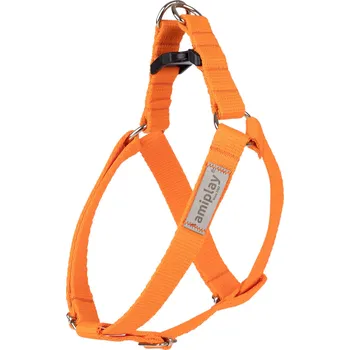 Postroj pro psa Nastavitelný postroj pro psa RUMBA STEP IN oranžová velikost XS, S, M, L, XL Rozměr: L - 50-80x2,5 cm