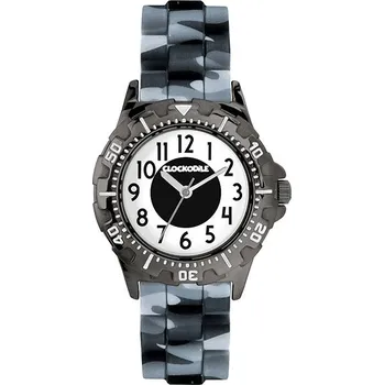 Hodinky CLOCKODILE Dětské hodinky SPORT 4.0, sportovní, svítící, chlapecké, šedé - maskáčové