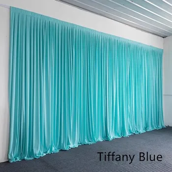 Svatební dekorace Burgundy matný závěs na focení a svatbu | látkové pozadí - Tiffany Blue , Š4m x V3m