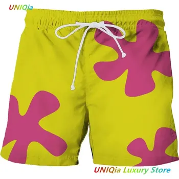 Letní plážové šortky s 3D potiskem – unisex styl Velikost: 5XL, Barva (Varianta): 1212-3d Short-61