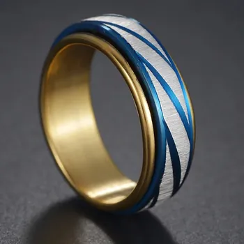 Prsten Otočný prsten proti stresu pro ženy i muže | fidget prsten, antistresový prsten - 96R15 , 9