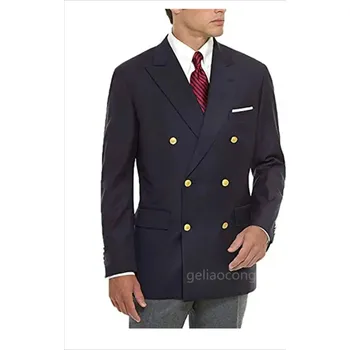 Pánské sako Formální pánské sako – dvouřadé, elegantní, dlouhý střih Velikost: 5XL, Barva (Varianta): Černá