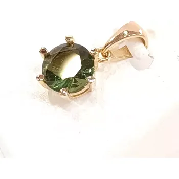 Přívěsek Zlatý přívěsek s vltavínem AUE85