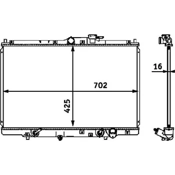 Chladič motoru Chladič, chlazení motoru MAHLE CR 547 000S