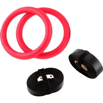 Sedco Gymnastické kruhy na posilování 23 cm 2 ks červené