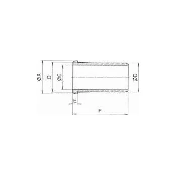 Vodovodní potrubí Hawle Pouzdro podpěrné ISO 6031, POM, pro rozvody plynu 40 mm 603104000004 free_store_pickup