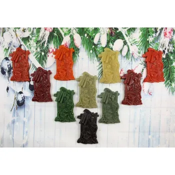 Vánoční ozdoba Ozdoba ze včelího vosku Betlém černé