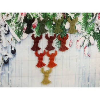 Vánoční ozdoba Ozdoba ze včelího vosku anděl kniha zelené